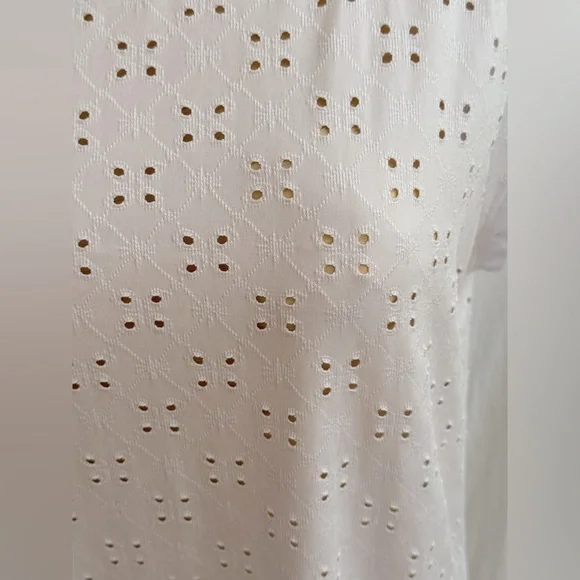 🆕LISTING🆕 Pebble and Stone eyelet cap sleeve blouse with peek-a-boo back - Picture 2 of 8